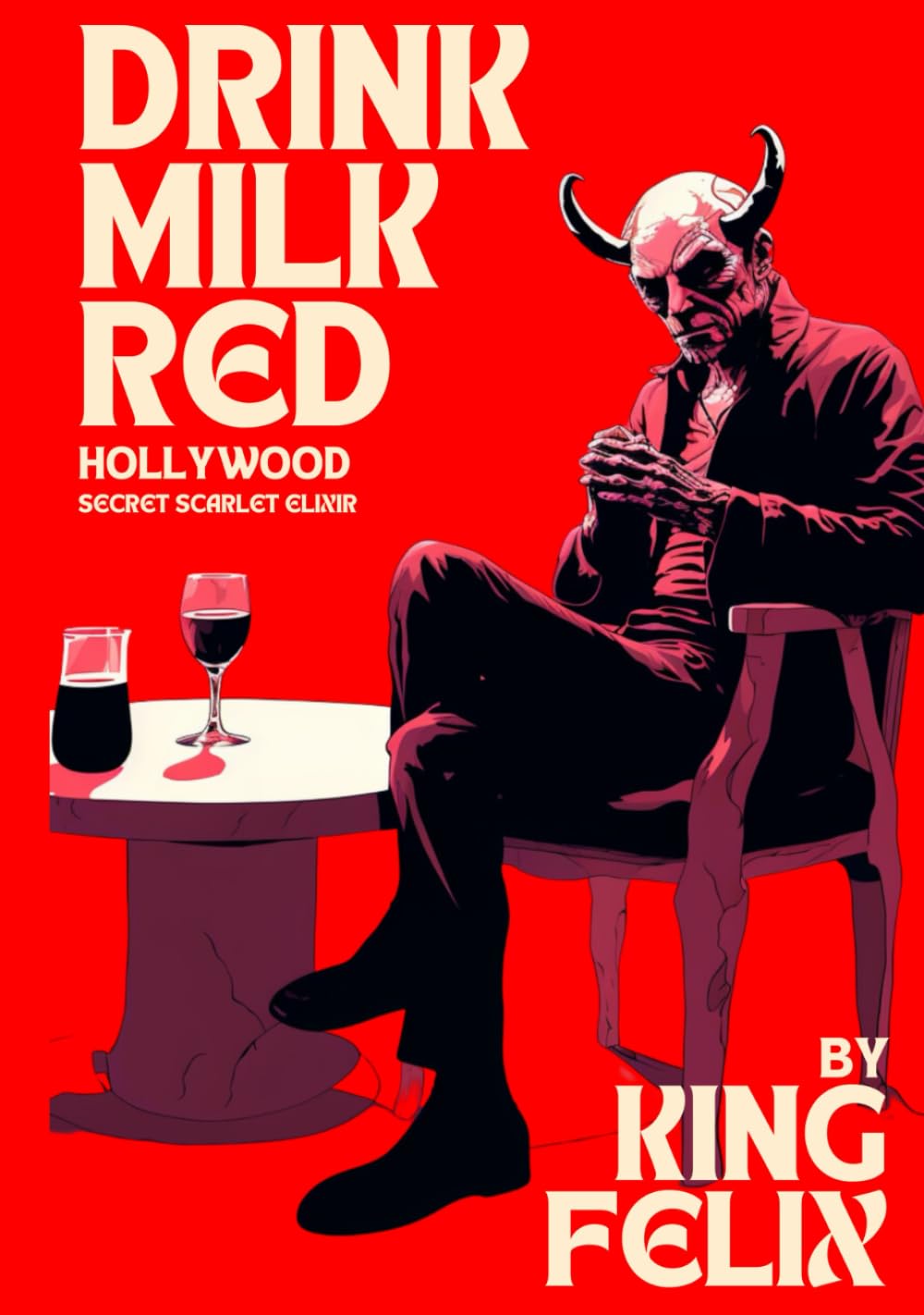 

Drink Milk Red : Hollywood's Secret Scarlet Elixir: Unveiling Tinseltown's Illustrious Elite In Graphic Illustrations (Drink Milk Red Series: From the Book of Malevolence) (Independently published)