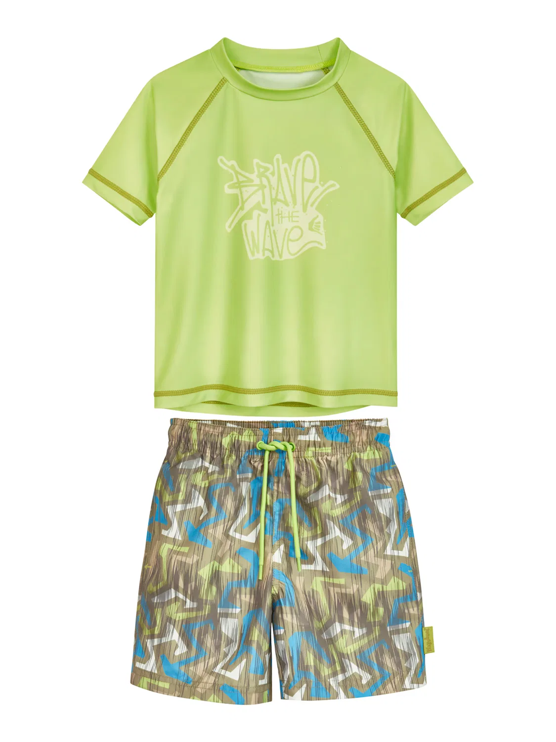 Защита от УФ-излучения 'Волна' Playshoes, Olive/Apple/Pastel Green