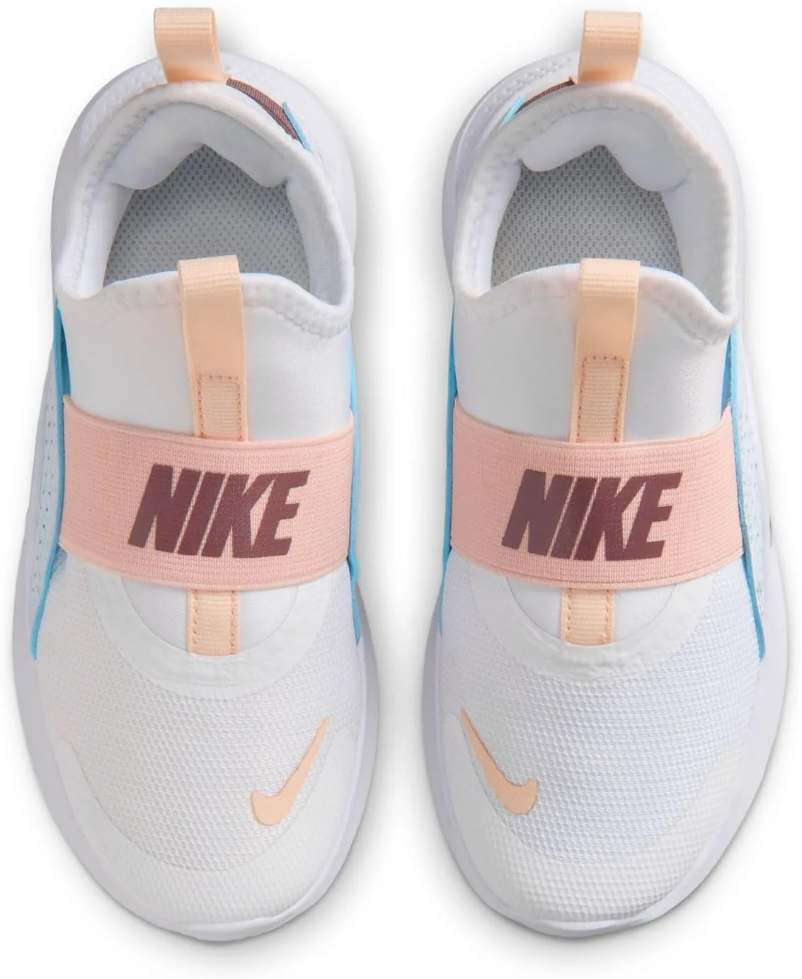Детские беговые кроссовки Nike Flex Runner 4 (унисекс), белый/серый/коралловый — фото 4