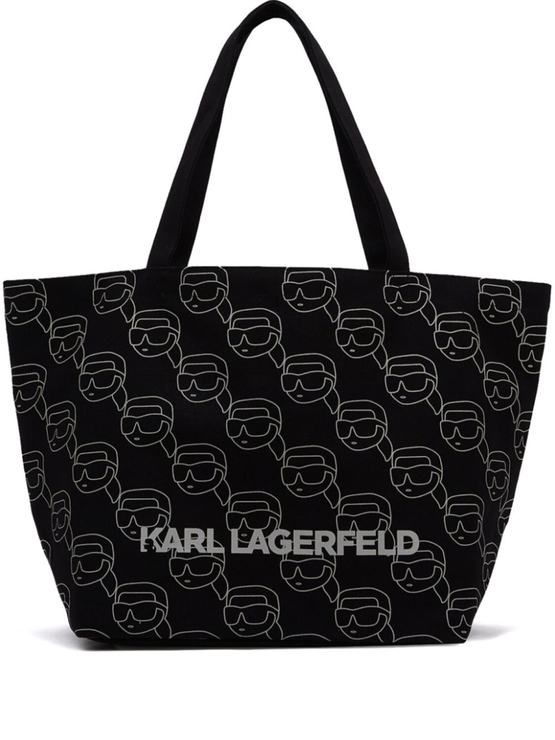 

Сумка-тоут Ikonik Karl с монограммой Karl Lagerfeld, черный