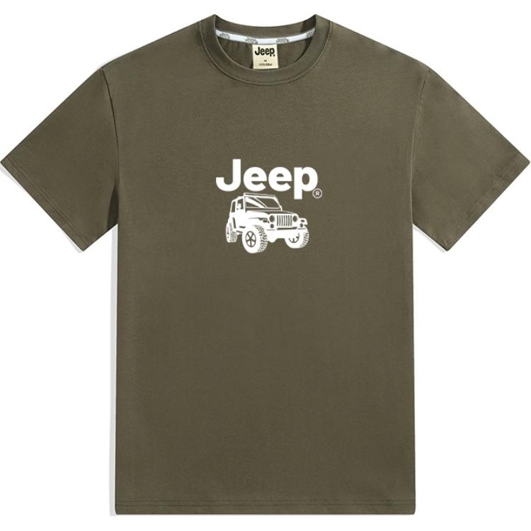 

Футболка Unisex Crew Neck Moderate Heavyweight Jeep, army зеленый