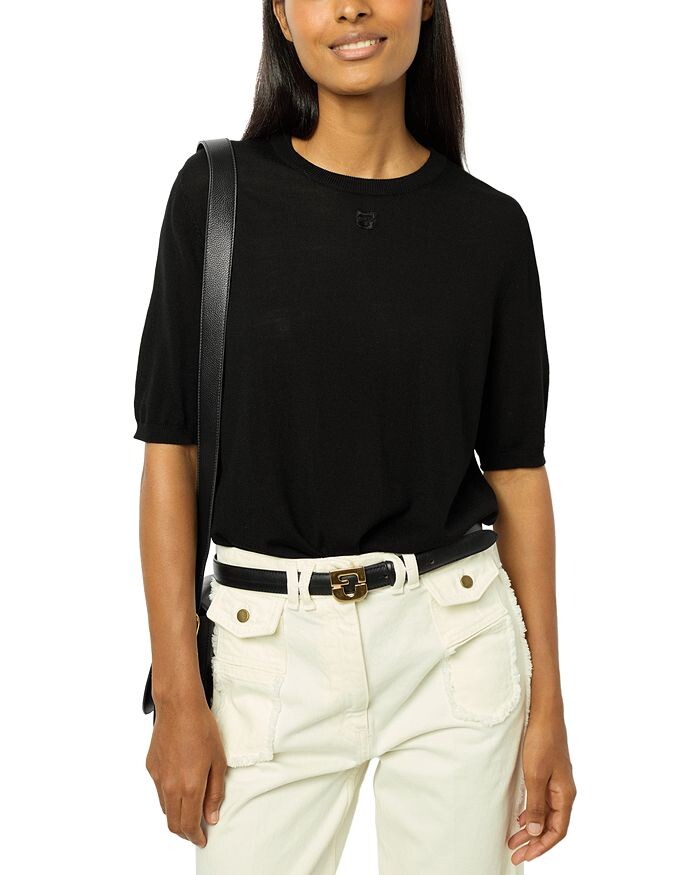 

Gerard Darel Jasna Футболки из мериносовой шерсти, черный