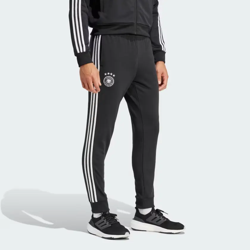 Мужские трикотажные штаны Germany Knit, черные Adidas, черный — фото 2