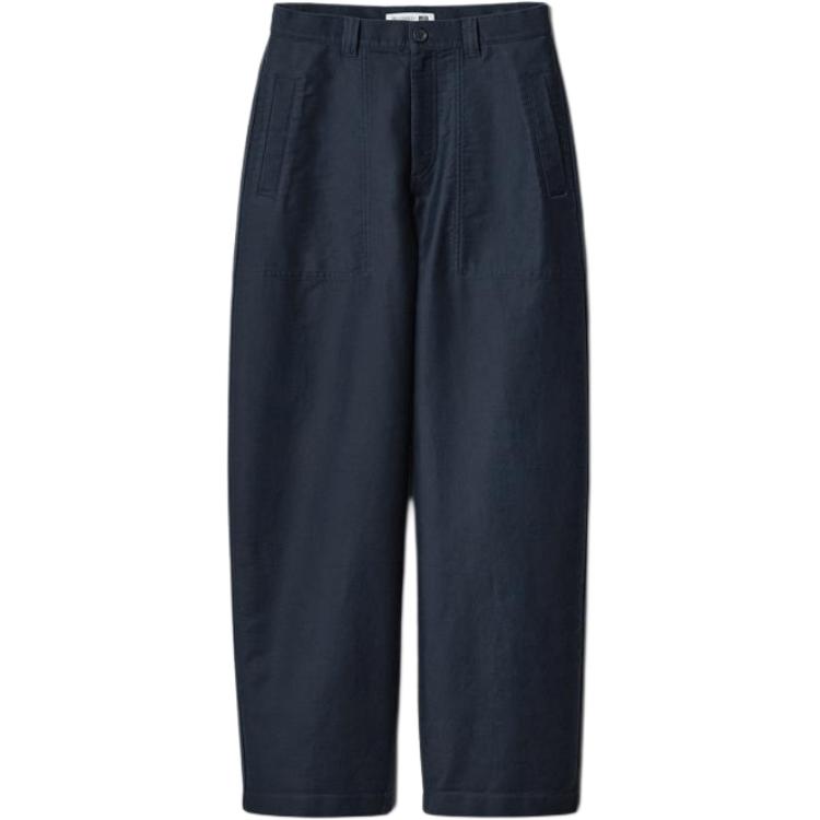 

UNIQLO Jw Anderson X JWANDERSON совместные повседневные брюки женские navy blue