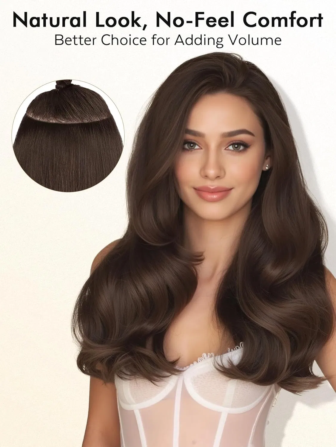 Накладные пряди WIGNEE из натуральных волос 46 см Remy Wignee, 2-Brown — фото 3