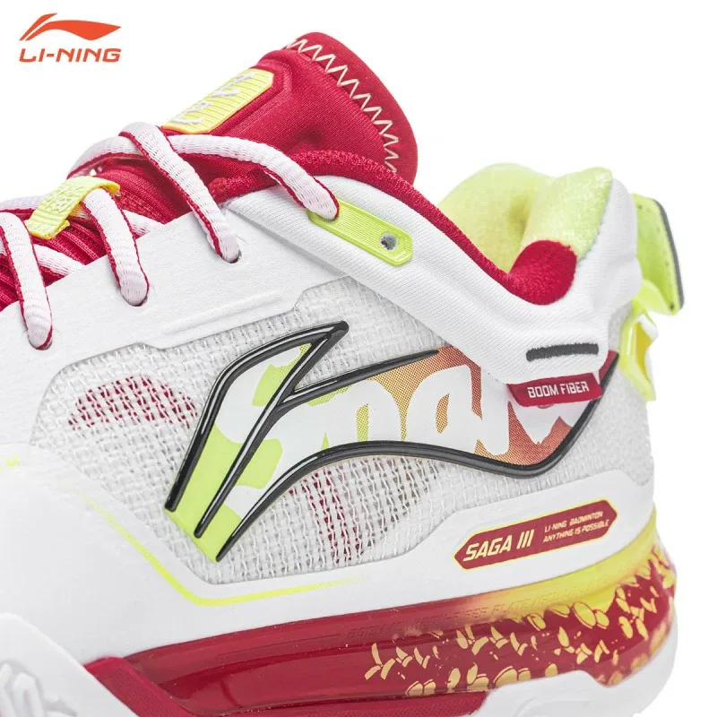 Кроссовки для бадминтона «Saga 3 Pro» от Li-Ning, -5. White/Red — фото 3