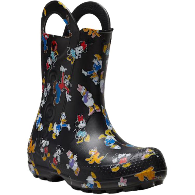 Crocs Mickey Friends износостойкие и waterproof детские ботинки black — фото 3