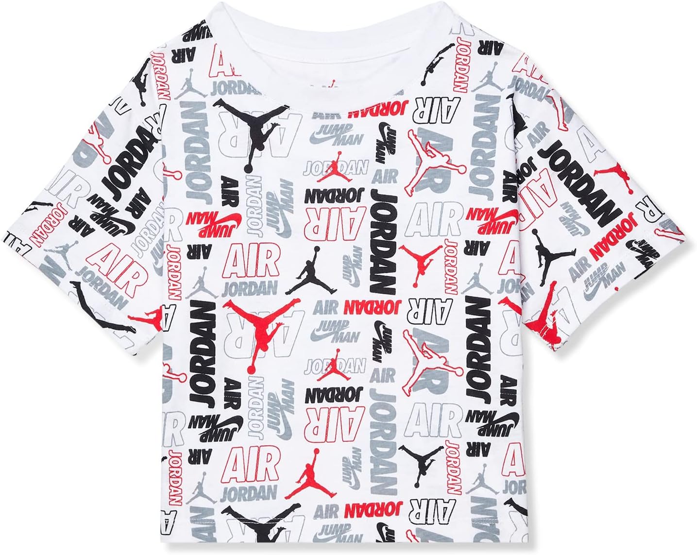 

Футболка Jordan Kids Cool Stack All Over Print Tee, белый