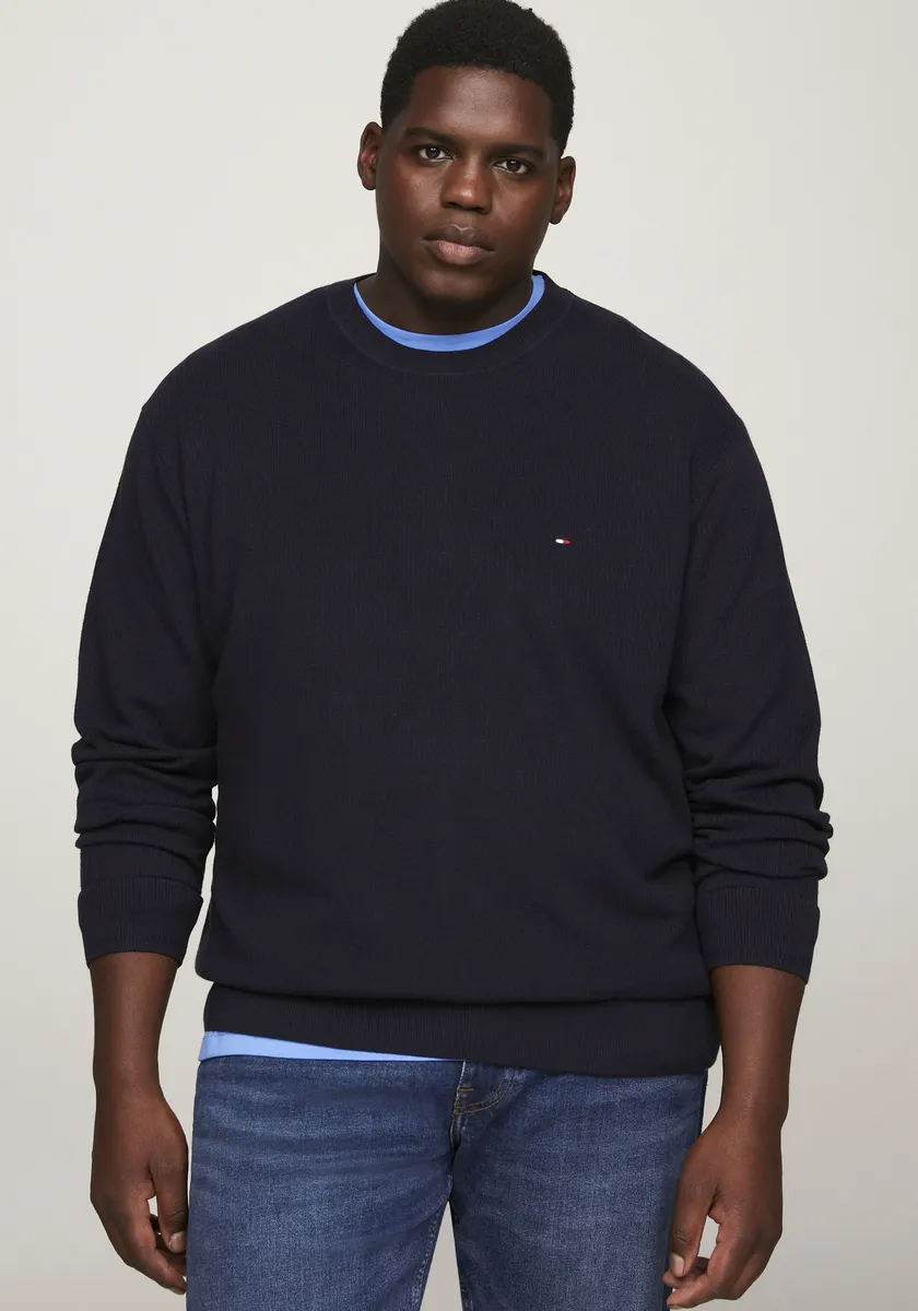 

Свитер с круглым вырезом Tommy Hilfiger Big & Tall "BT-CHAIN ​​R STRUCTURE C NECK-B ", цвет Desert Sky