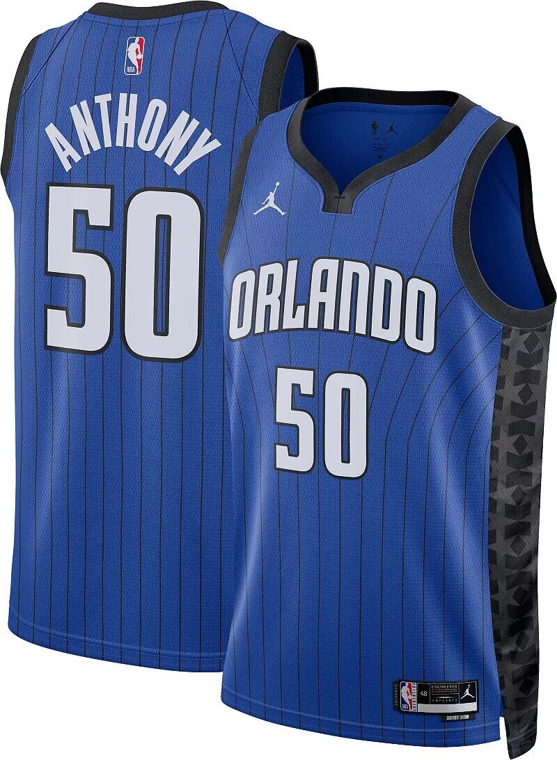 

Jordan Мужская майка Nike Orlando Magic Cole Anthony #50 Royal Dri-FIT Swingman