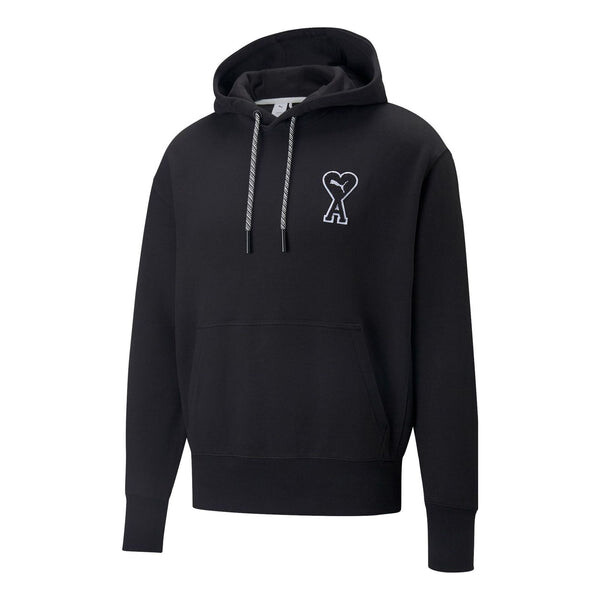 

Толстовка x ami hoodie 'black' Puma, черный