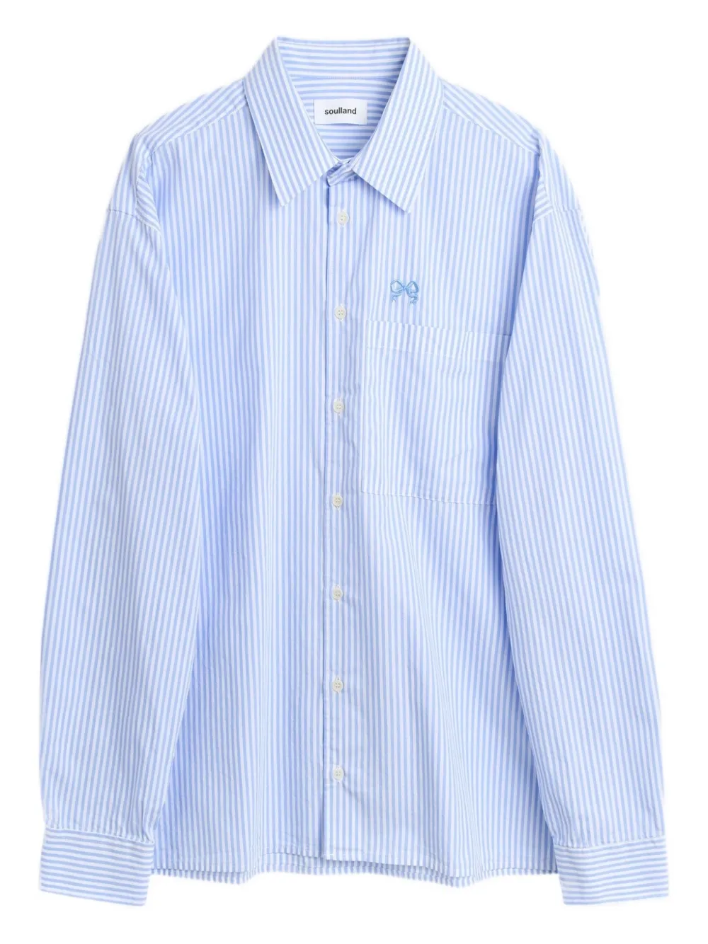 

Рубашка в полоску Vit Soulland, синий