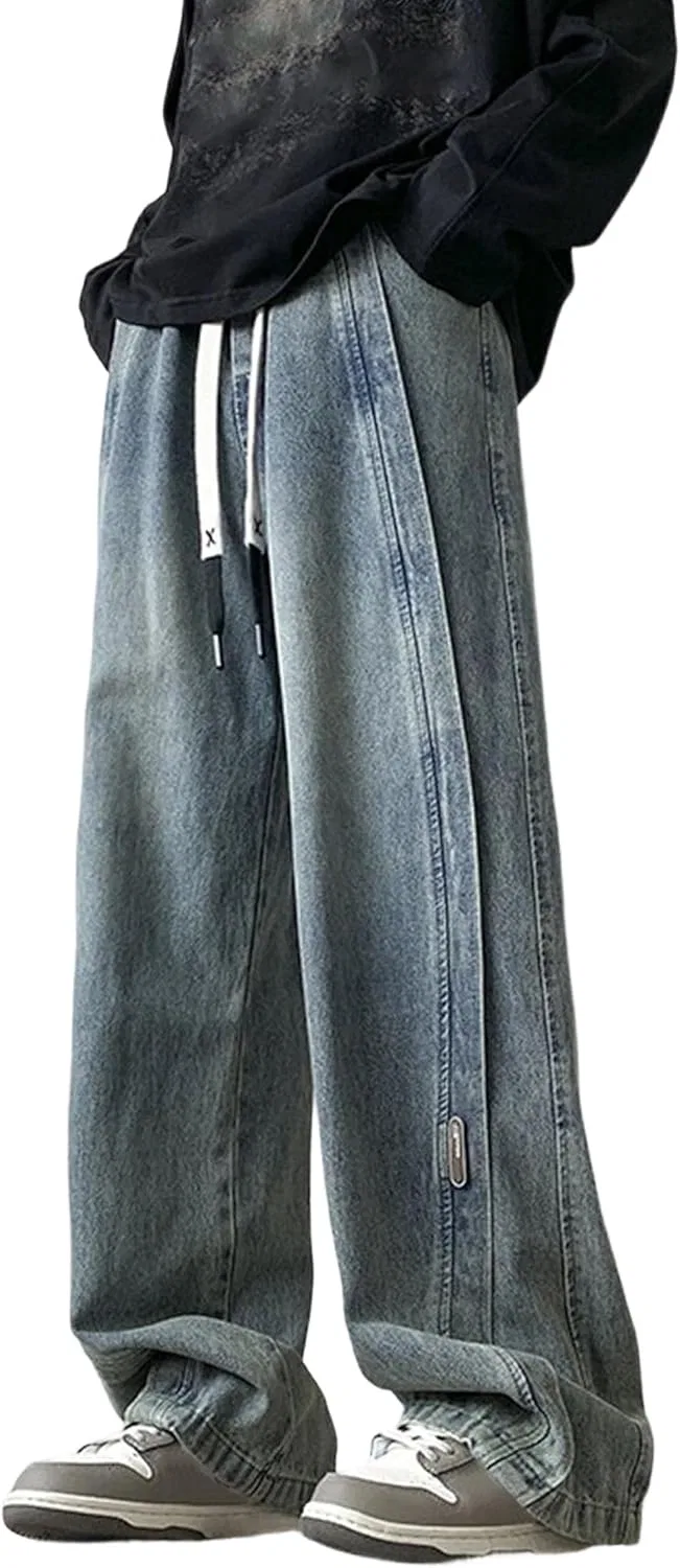 Джинсы свободные Y2k Retro Blue