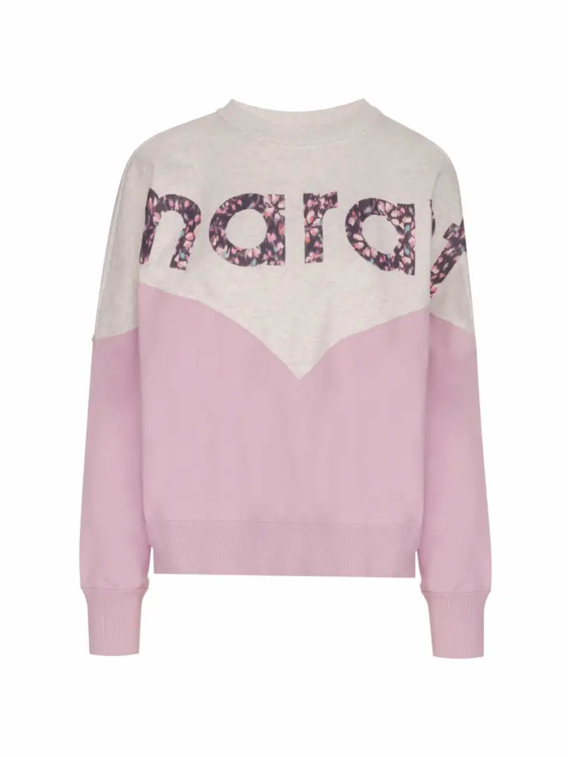 

Хлопковый свитшот с логотипом Isabel Marant Étoile, розовый