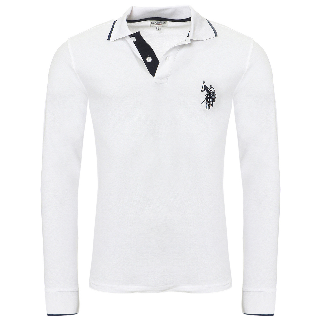 

Лонгслив U.S. Polo Assn. PoloShirt Langarm, белый