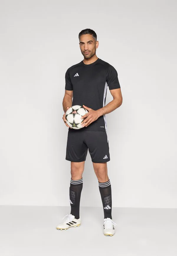 Шорты tiro 26 essentials, спортивные шорты Adidas Performance, Black/White — фото 2