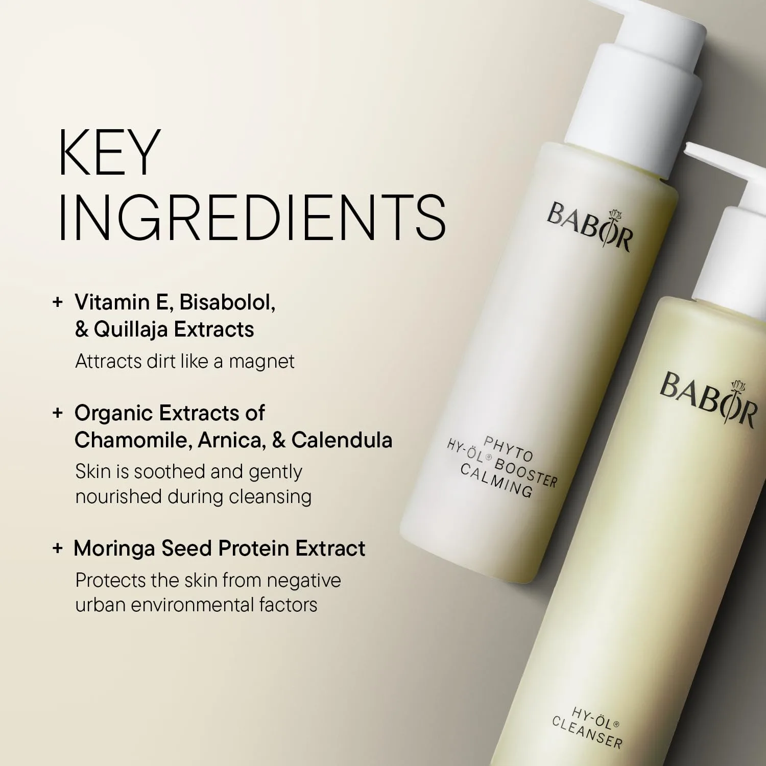 BABOR HY-OL Cleanser & Phyto HY-OL Booster Calansing Set, средство для демакияжа и двойного очищения, успокаивает и поддерживает кожный барьер, для чувствительной кожи — фото 3