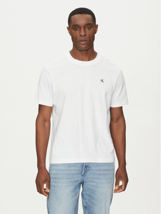 

Футболка обычного кроя Serif Font Graphic J30J327473 Calvin Klein Jeans, белый
