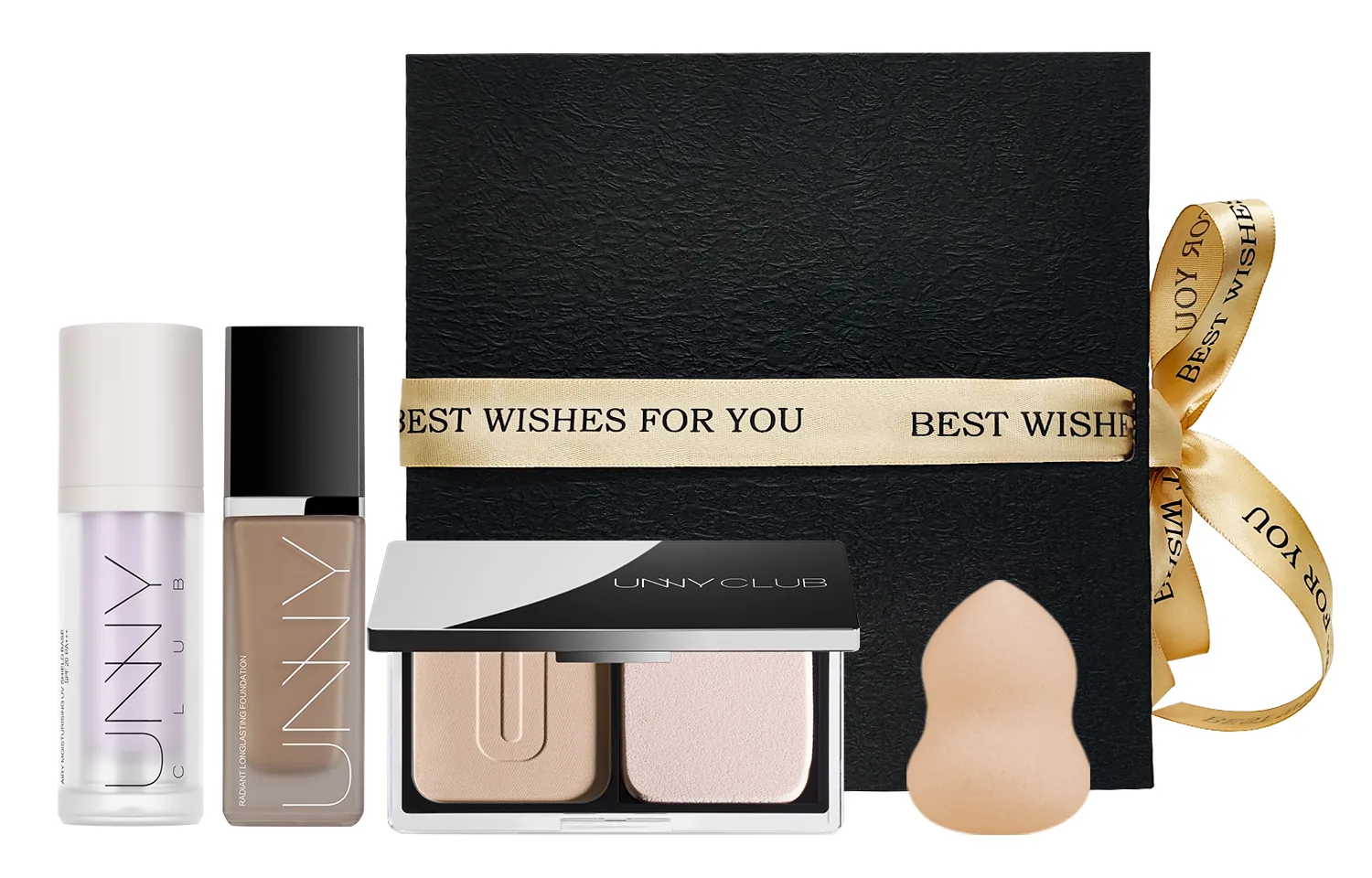 UNNY CLUB Набор косметики для женщин, Gift Box Set (Green Primer+Oily Skin N01 Natural+02 Natural) — фото 3