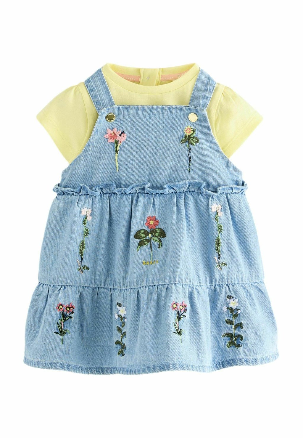 

Футболка REGULAR FIT FLORAL EMBROIDERED SET Baker by Ted Baker, синий
