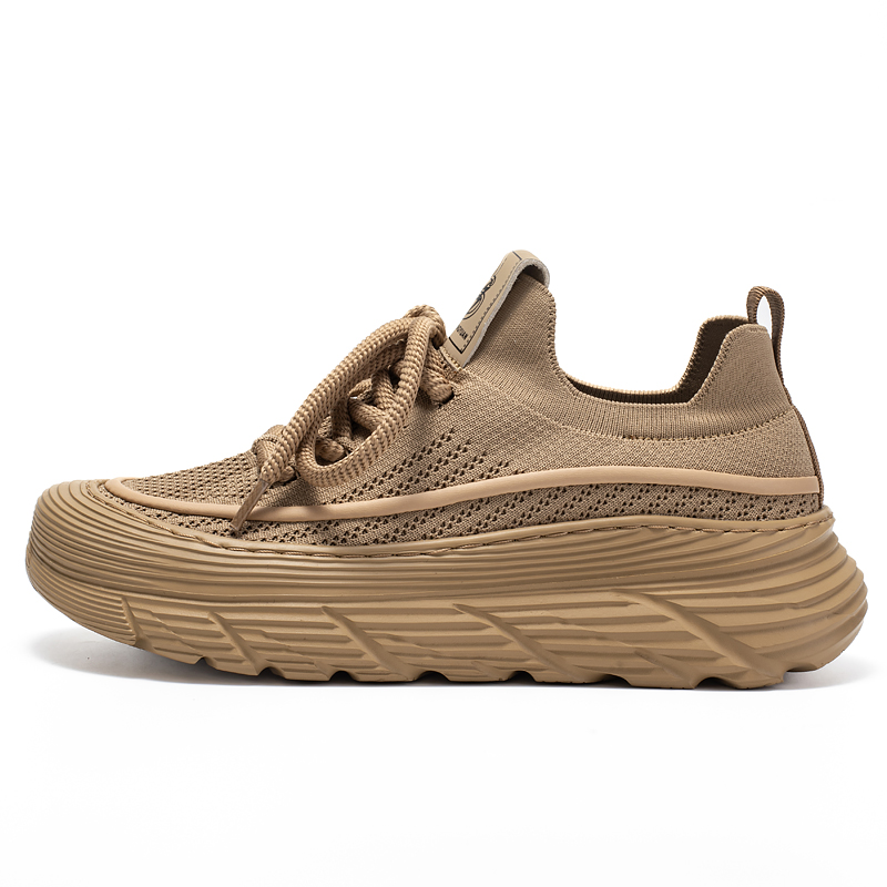 

OFFER-AITR Мужские повседневные низкие туфли с амортизацией, противоскользящей и износостойкой подошвой верблюжьего цвета, цвет Camel