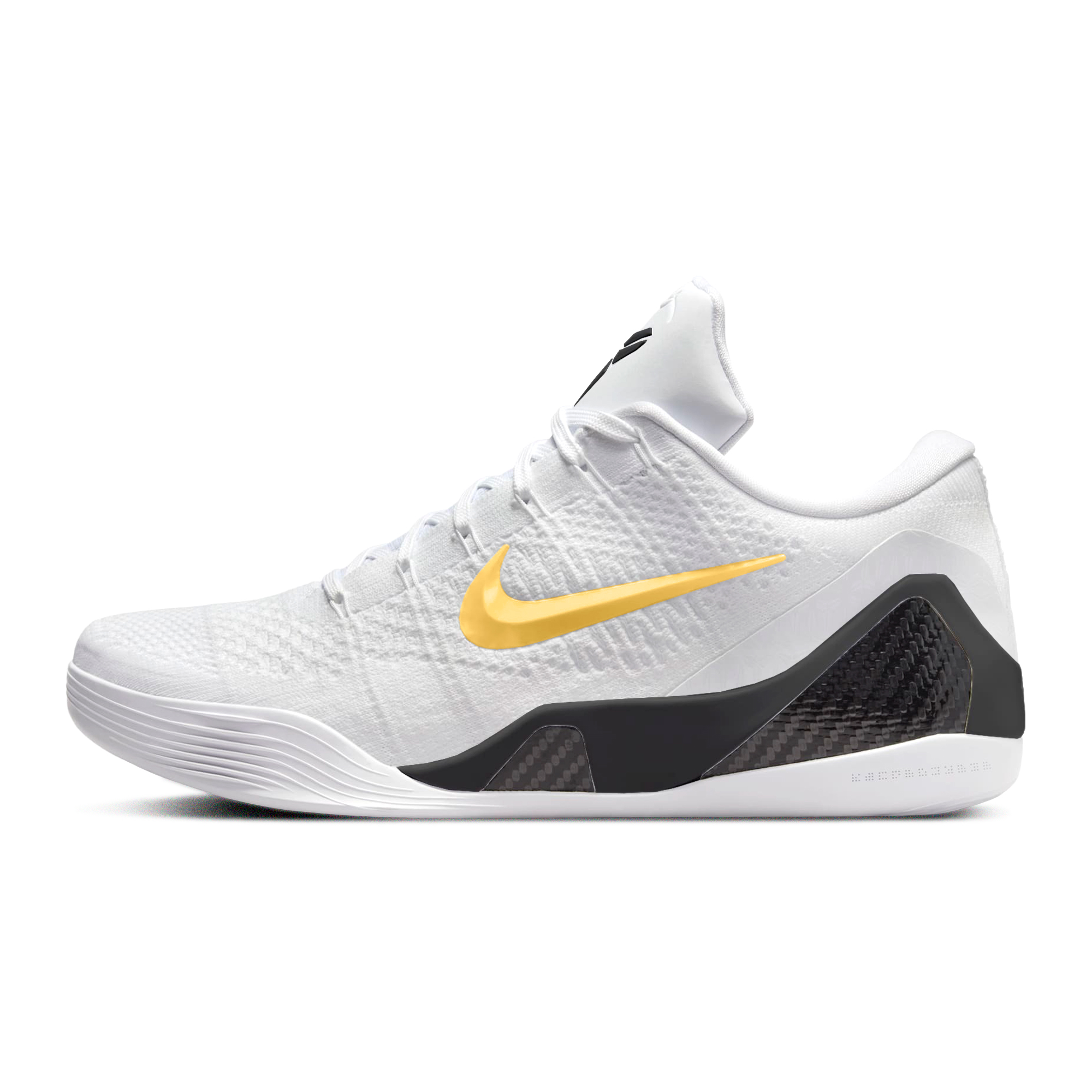 

Баскетбольные кроссовки Kobe 9 Basketball Shoes Unisex Low-Top Black/White/Gold Nike