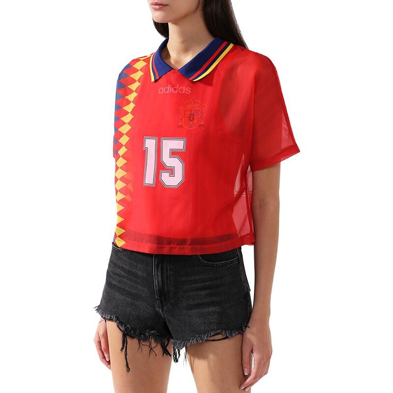 Футболка женской сборной Испании, женская, красная Adidas Originals — фото 4