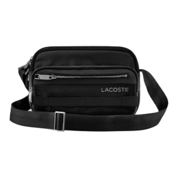 

LACOSTE Сумка из холста, наплечная сумка, кроссбоди обычная мужская black