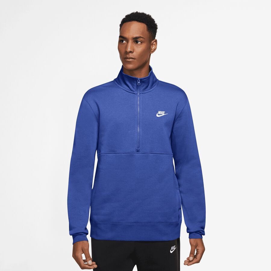 

Куртка Sportswear Club Half-Zip Top NIKE, цвет game royal/game royal/white