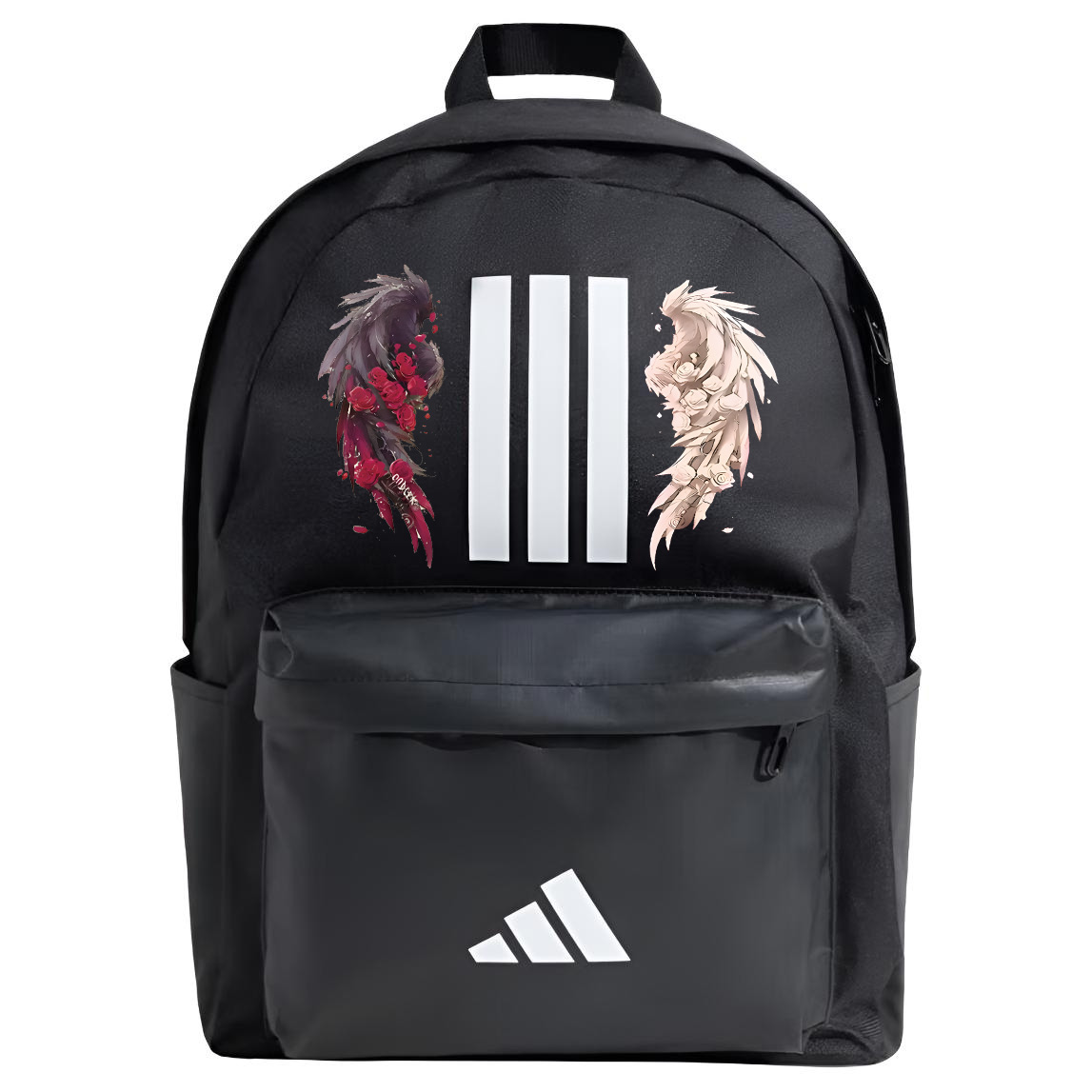 

Adidas Бежевый рюкзак унисекс с белой печатью, Black