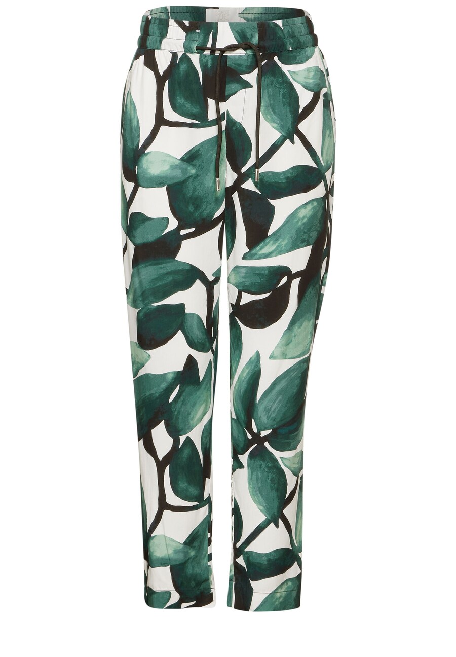 

Зауженные брюки STREET ONE, цвет Green/Fir/White