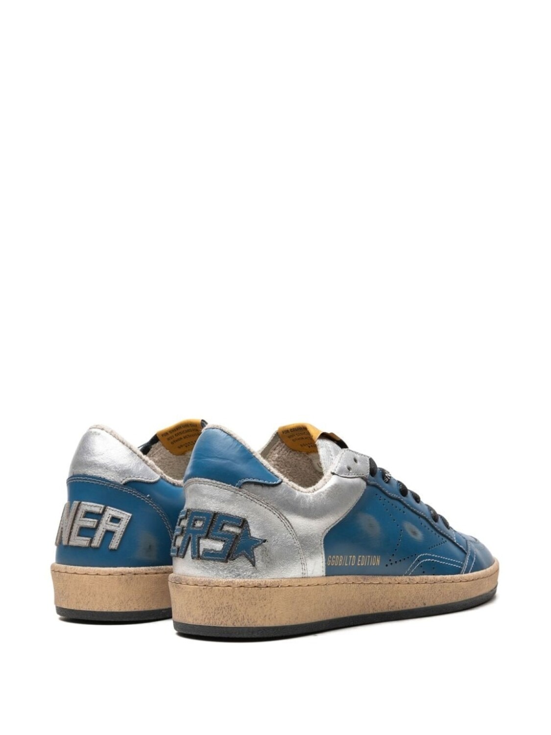 Golden Goose кроссовки Ball Star "Blue/Ivory", синий — фото 3