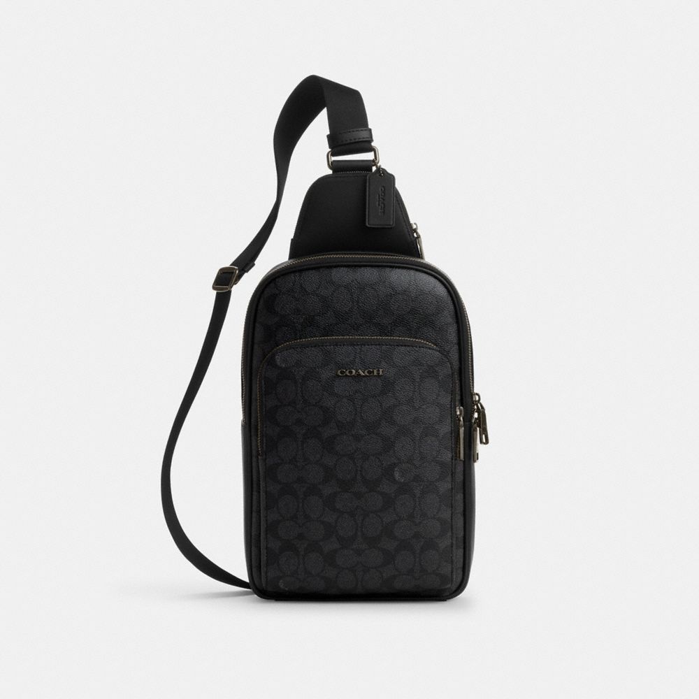 

Сумка Coach Ethan Pack, серый/угольный/черный