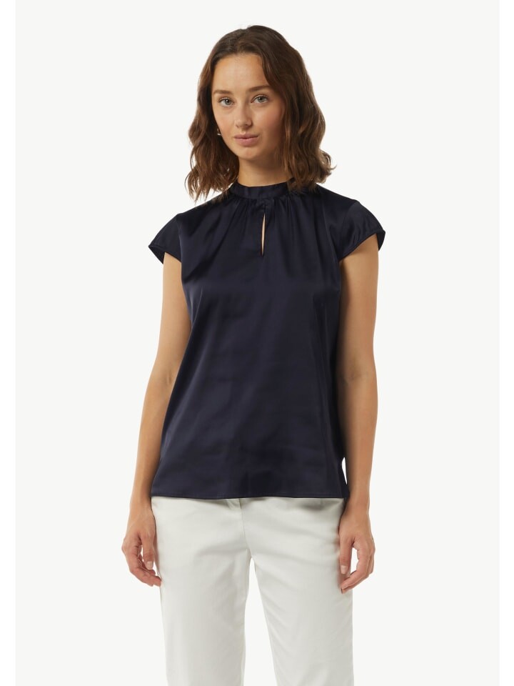 

Блуза comma Bluse kurzarm, синий