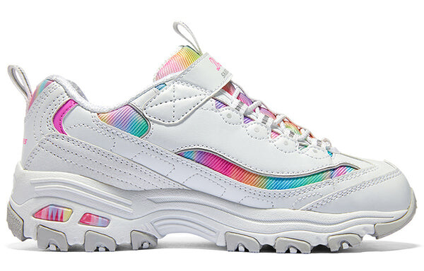 Кроссовки dlites low 'white multi' Skechers, белый — фото 2