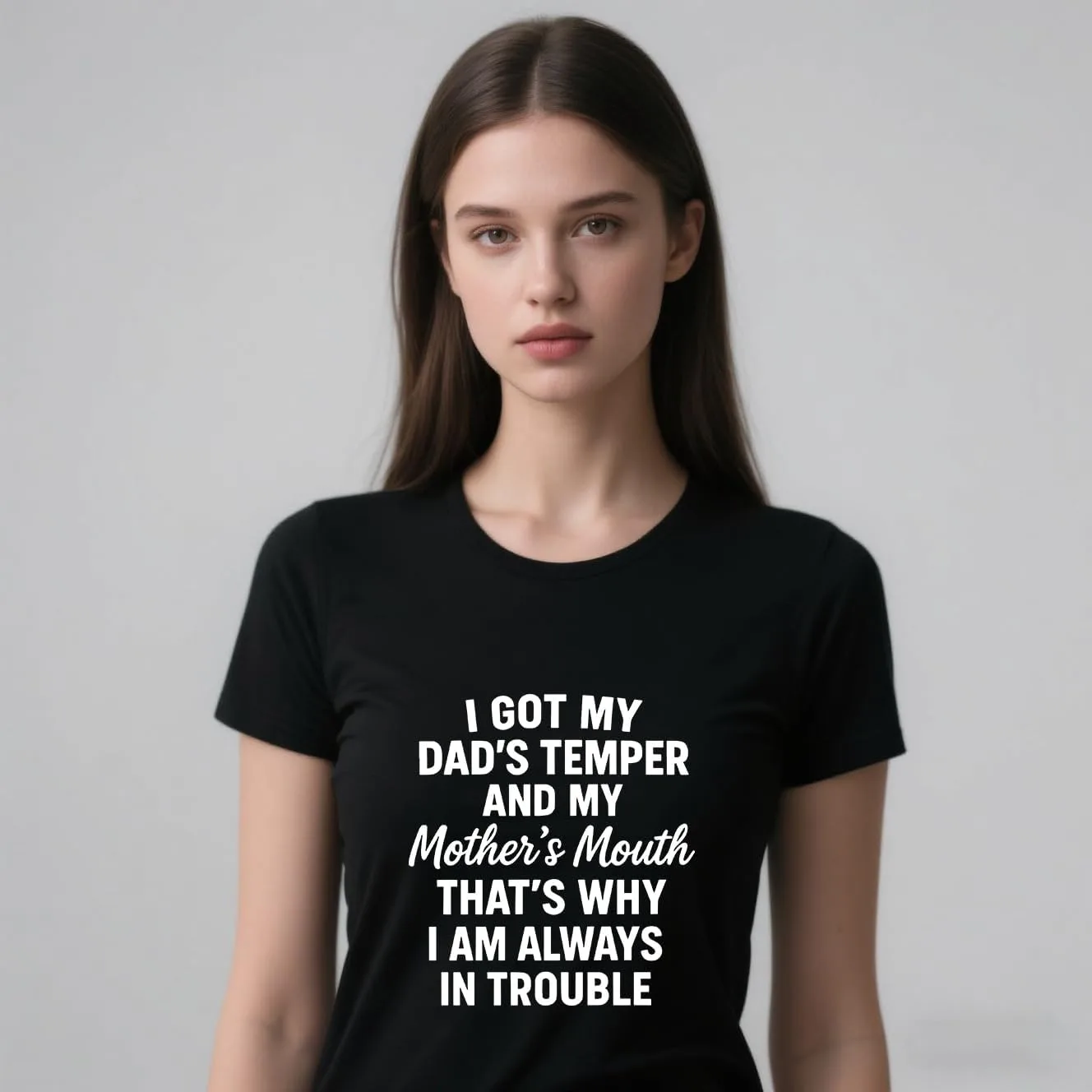 Футболка I Got My Dad’S Temper and My Mother’S Mouth — фото 2