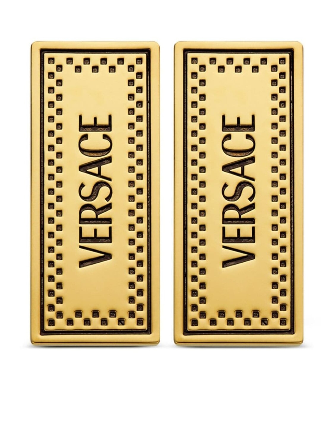 

Серьги-подвески с логотипом Versace, золотой