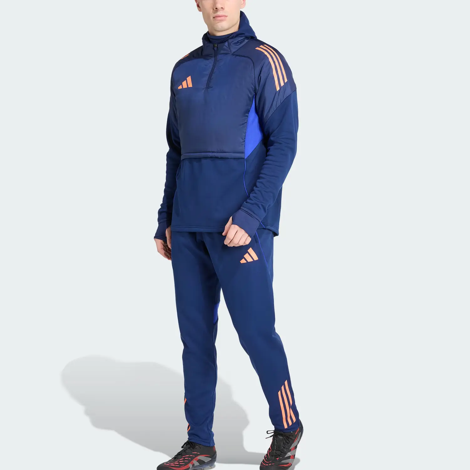 Adidas Курка Tiro 25 Competition Top мужская, Dark Blue/Orange — фото 4