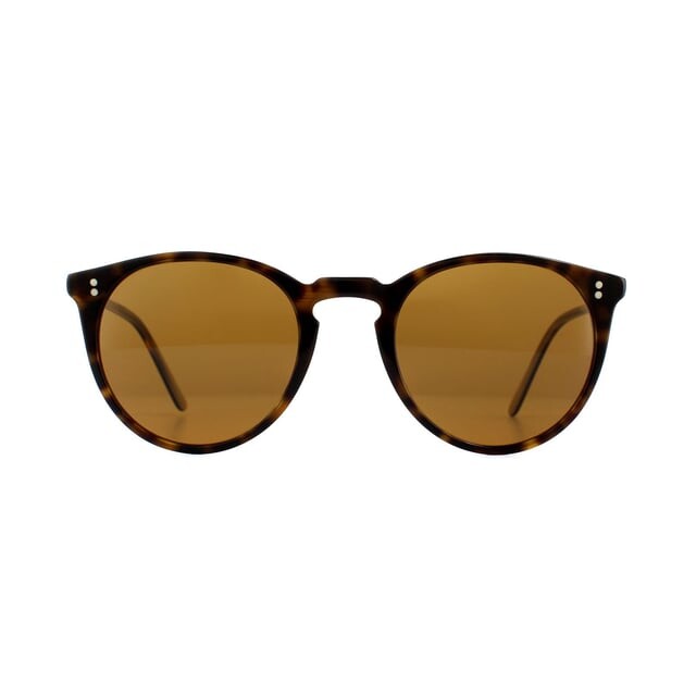 

Круглые мужские солнцезащитные очки в роговом корпусе Oliver Peoples, коричневый