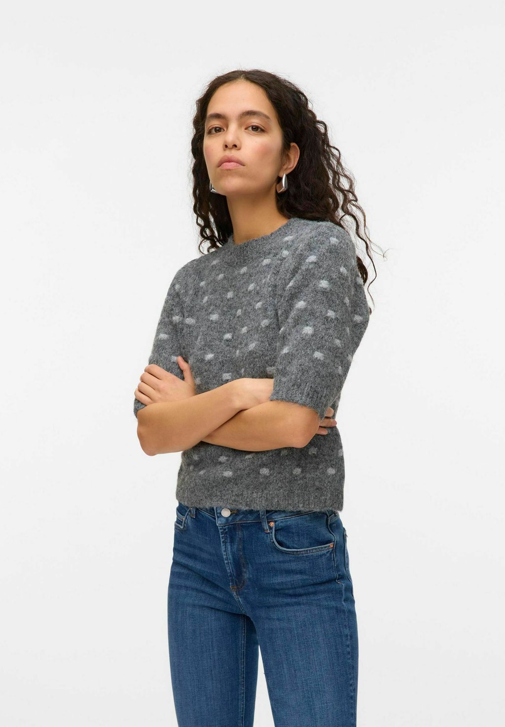 

Футболка с принтом Vero Moda, цвет Dark Grey Melange