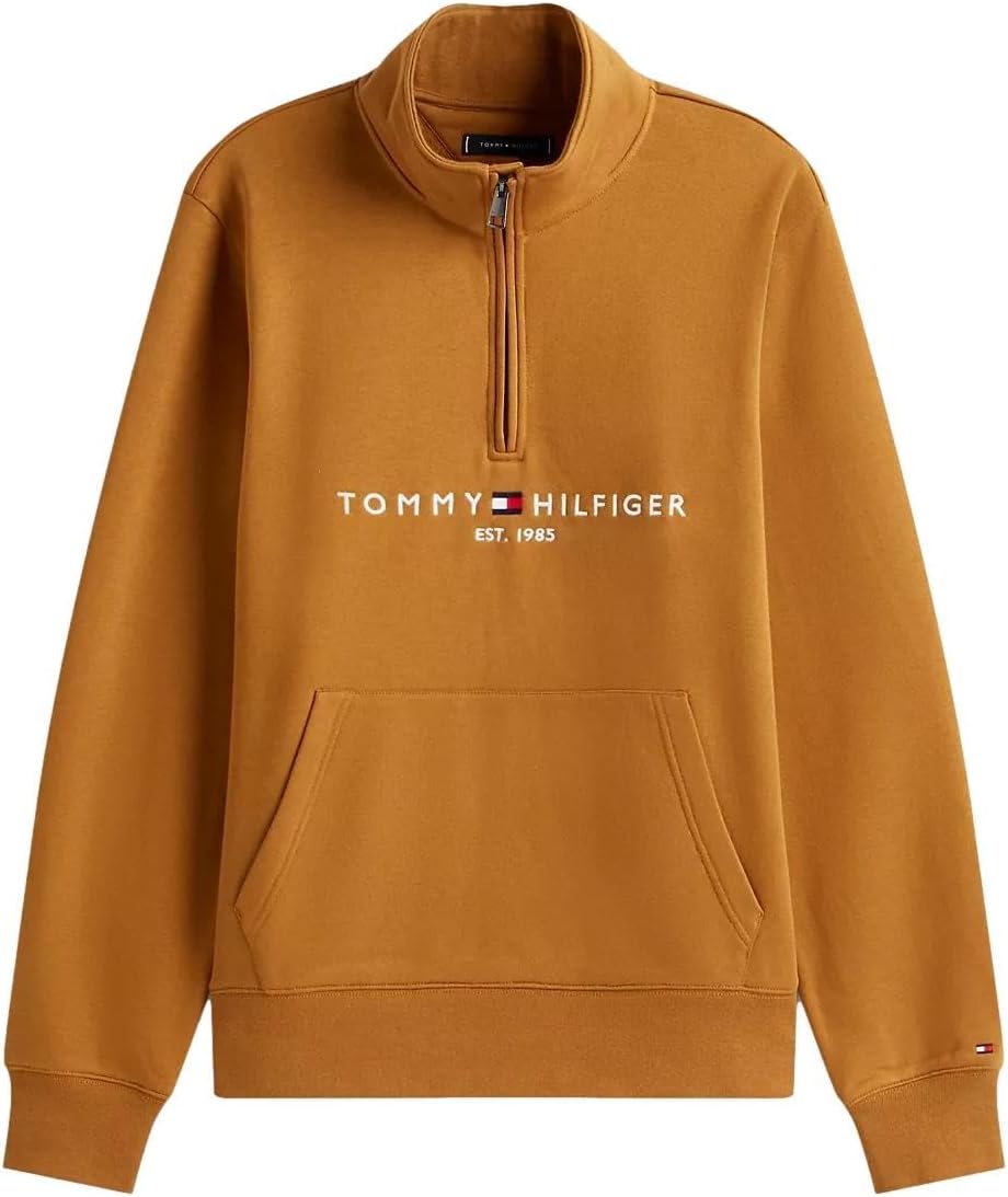 

Мужская адаптивная толстовка Tommy Hilfiger с застежкой-молнией на четверть оборота и удлиненным бегунком, Khaki