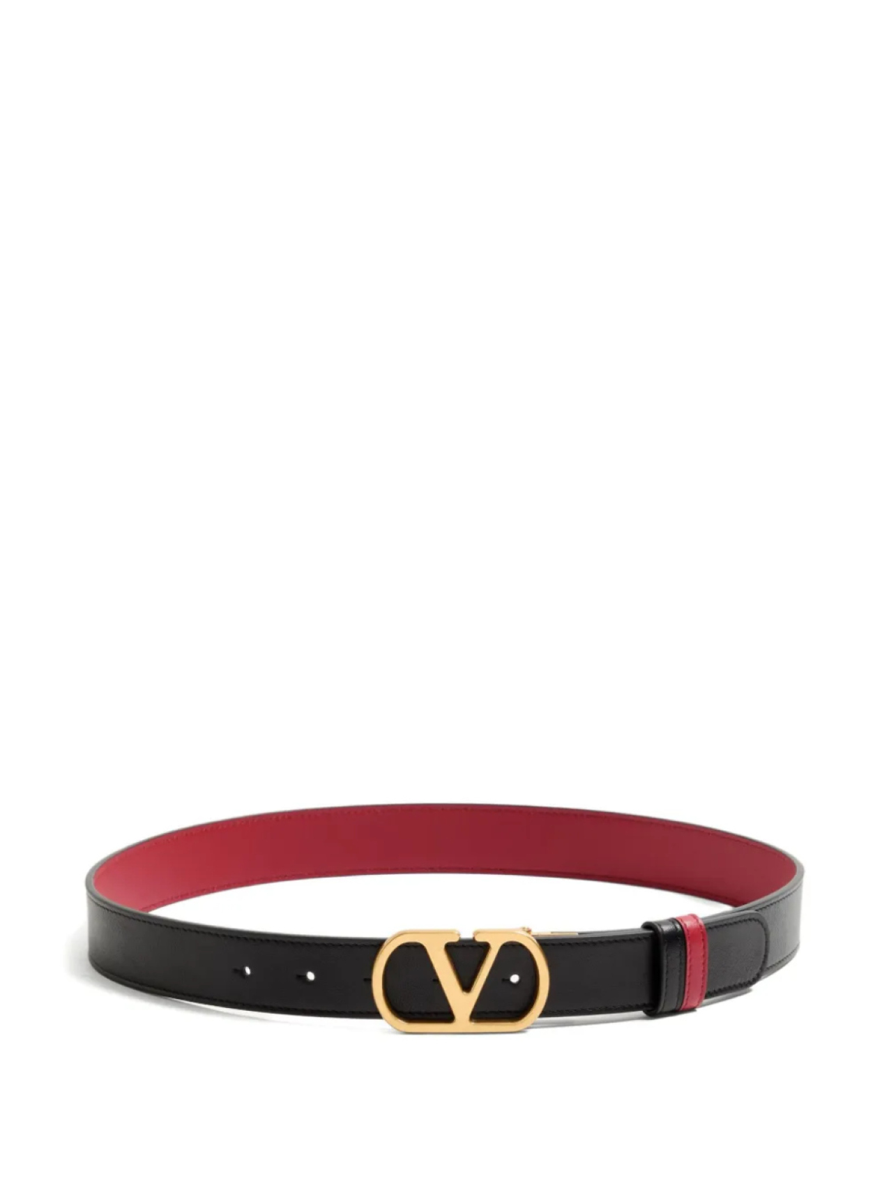 

ДВУСТОРОННИЙ РЕМЕНЬ VLOGO SIGNATURE ИЗ БЛЕСТЯЩЕЙ ТЕЛЯЧЬЕЙ КОЖИ 30 ММ Valentino Garavani, черный
