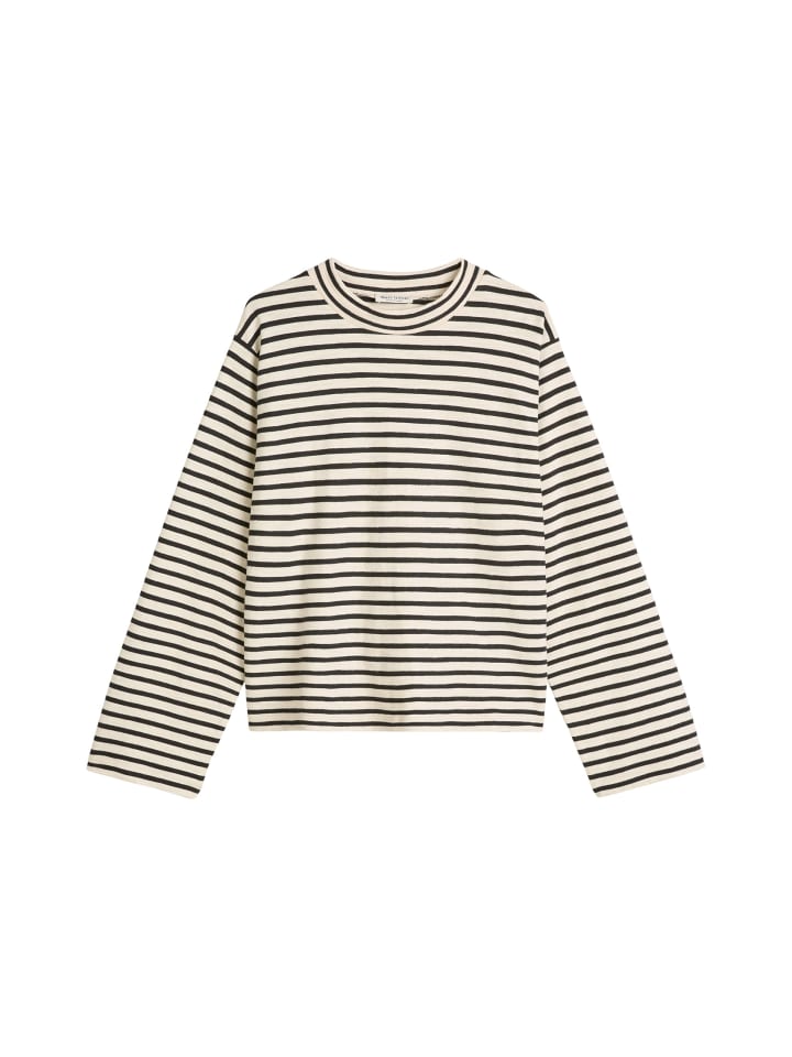 

Marc O'Polo Полосатая рубашка с высоким воротником и длинными рукавами, стандартный размер, темно-синего цвета, Синий, Marc O'Polo Полосатая рубашка с высоким воротником и длинными рукавами, стандартный размер, темно-синего цвета