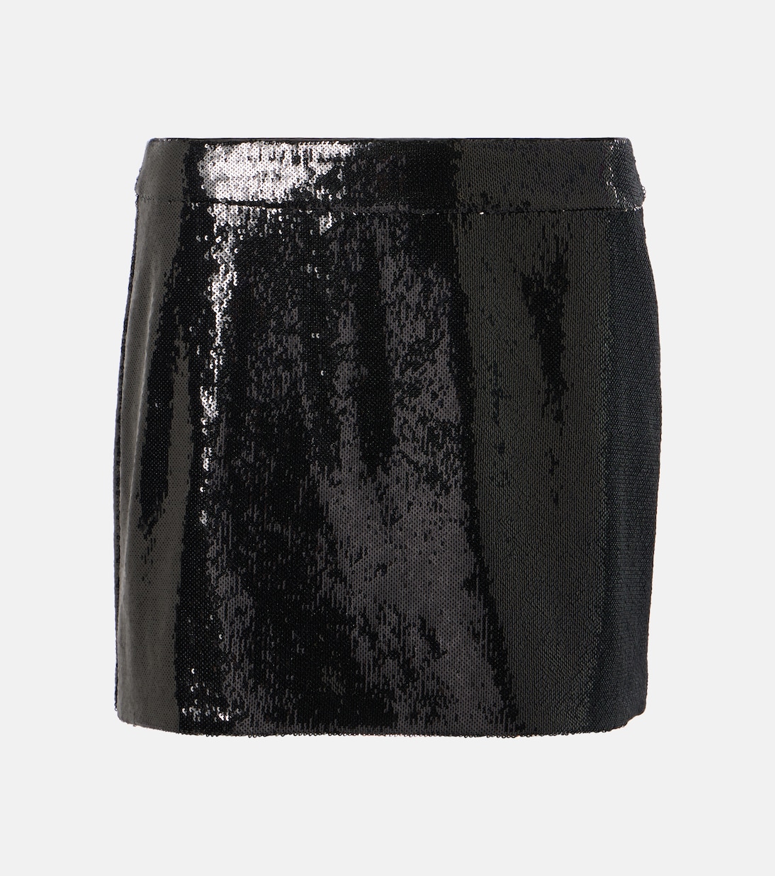 

Мини-юбка с низкой талией, расшитая пайетками Dolce&Gabbana, Nero
