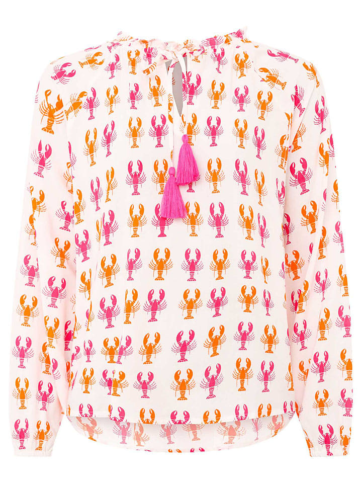 

Блузка Zwillingsherz, белый/розовый/оранжевый