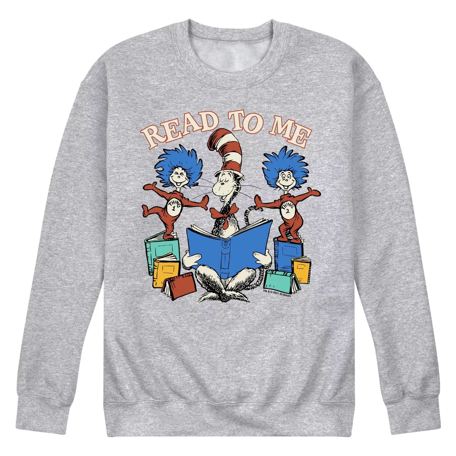 

Мужской свитшот с рисунком Dr Seuss The Cat In The Hat Licensed Character