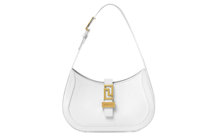 

VERSACE Фансиже Грека Богиня Сумка через плечо женская белая из телячьей кожи