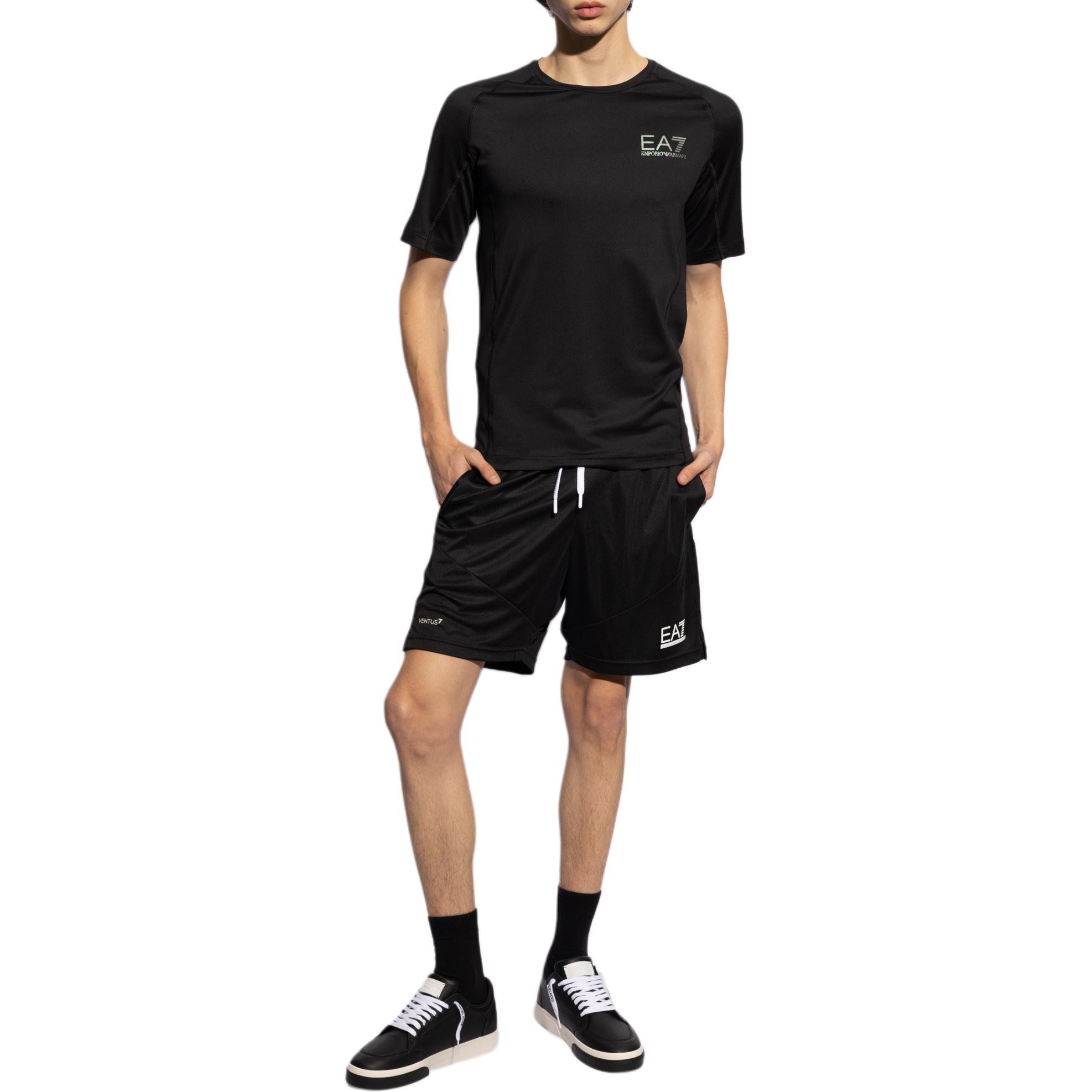 EMPORIO ARMANI Футболка EA7 мужская black — фото 4