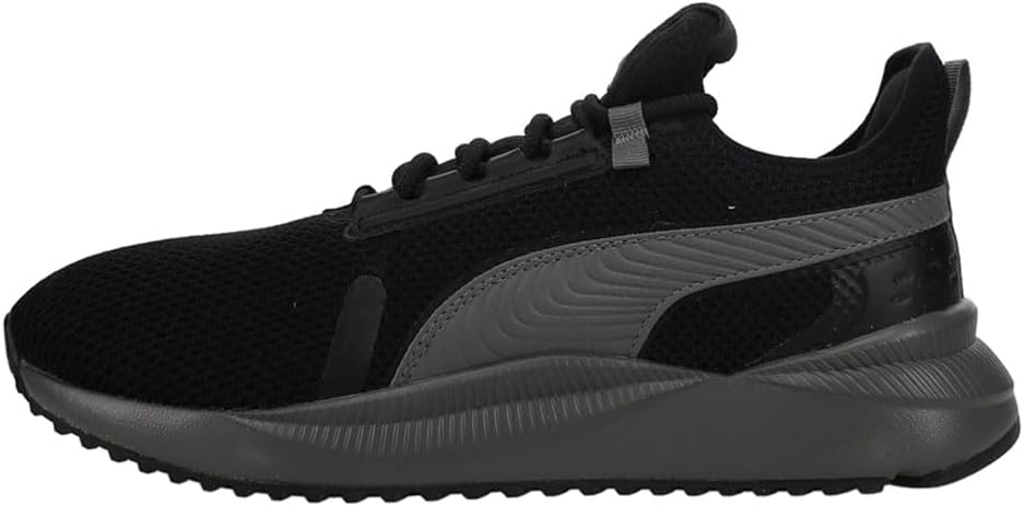 Мужские кроссовки PUMA Pacer Future Street Knit с широкими шнурками для повседневной носки - черные — фото 3