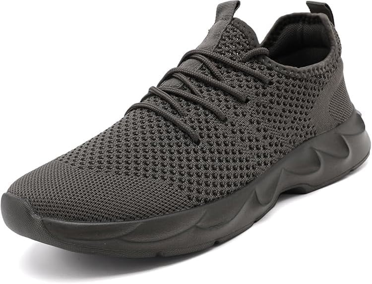 

Мужские теннисные кроссовки EGMPDA с легкой посадкой, для бега, ходьбы, повседневной моды, тренировок в зале, спортивные, походные, с нескользящей подошвой, легкие и дышащие, темно-серый